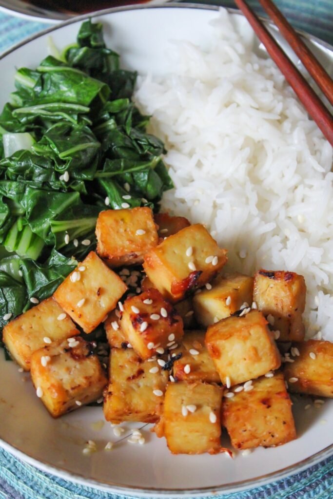 Miso-glazed tofu