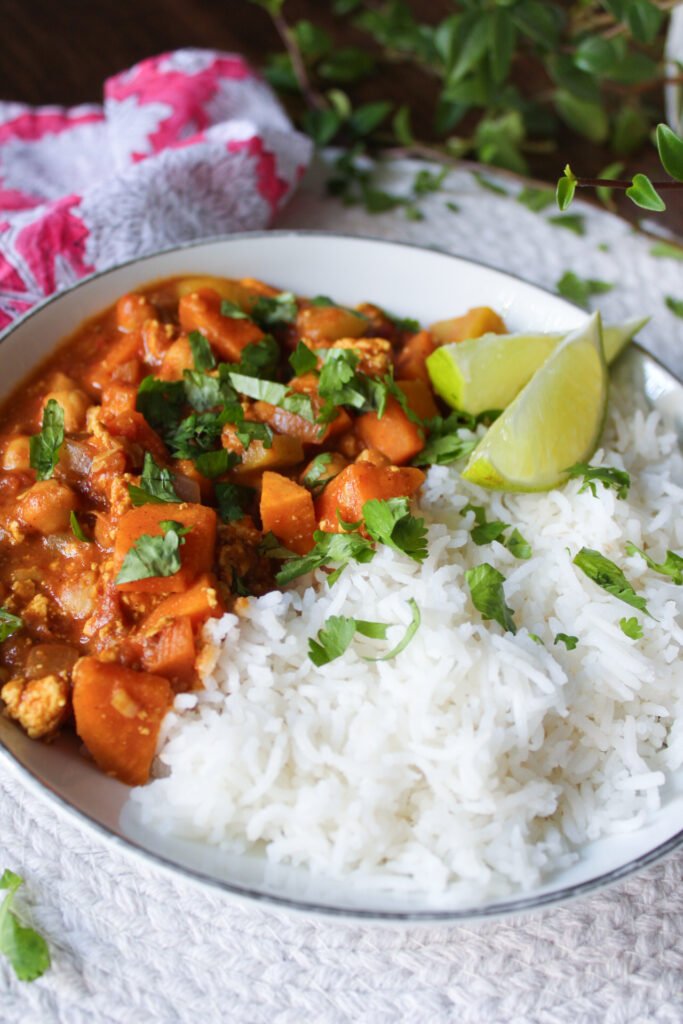 Chickpea & Sweet Potato Coconut Curry