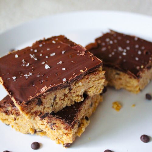 Chocolate chip cookie dough bar