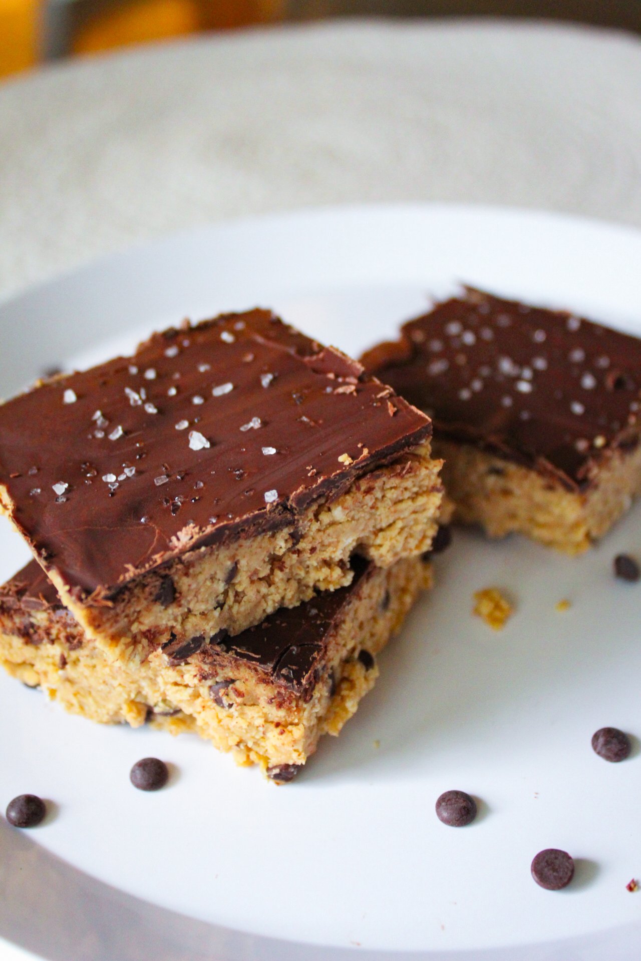 Chocolate chip cookie dough bar