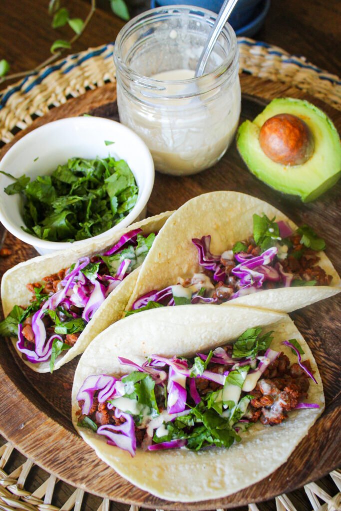 Plant-based healthy taco recipe